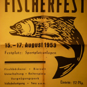 Plakat des 2ten Fischerfest von 1953